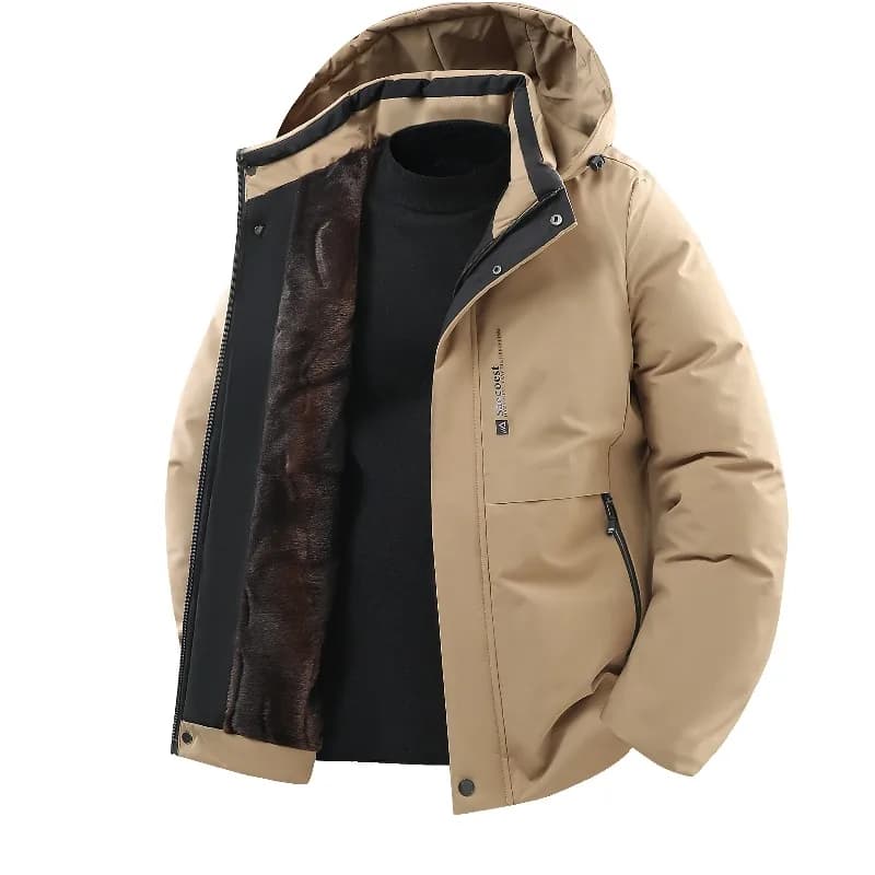 Veste matelassée pêche hiver imperméable - Veste polaire confortable coupe-vent pour pêche loisir extérieure