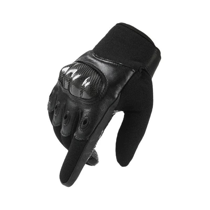 Gants tactiques full finger et half finger anti-coupure anti-perforation écran tactile fibre carbone cuir
