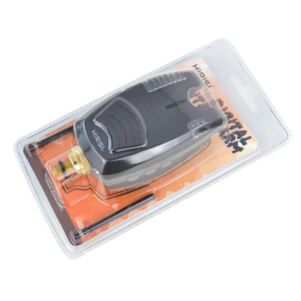 2 alarmes de touche waterproof Hirisi LED bleue - Indicateurs étanches avec barre anti-accroch pour carpes