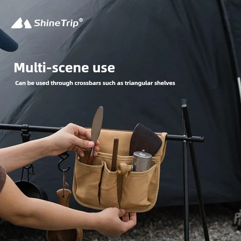 Sac accrocheur accoudoir chaise camping étanche multifonction rangement double couche pêche