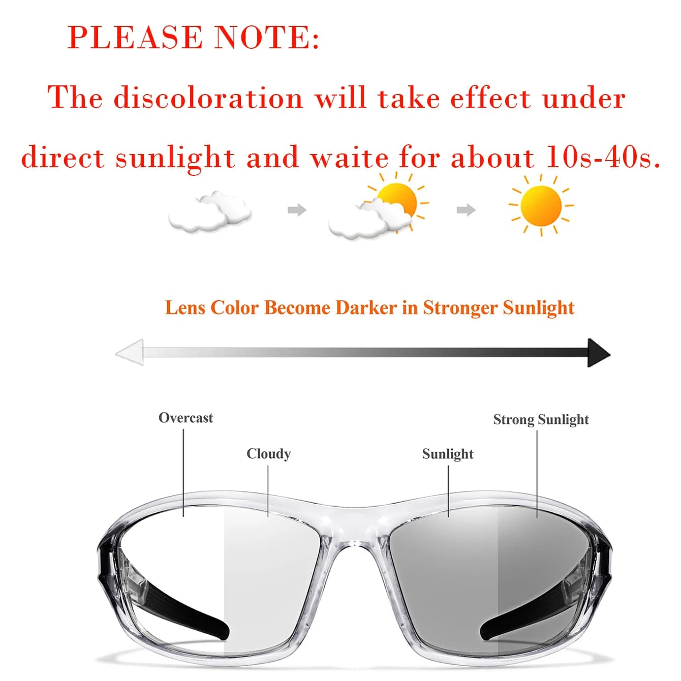 3 paires lunettes photochromiques vélo running pêche confortables hommes femmes