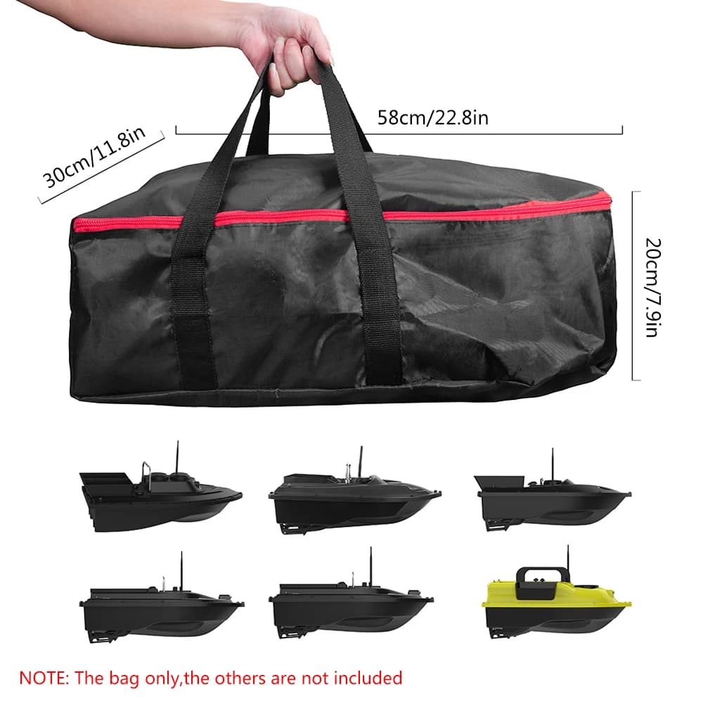 Sac de transport pour bateau appât étanche rangement bateau pêche feeder bag