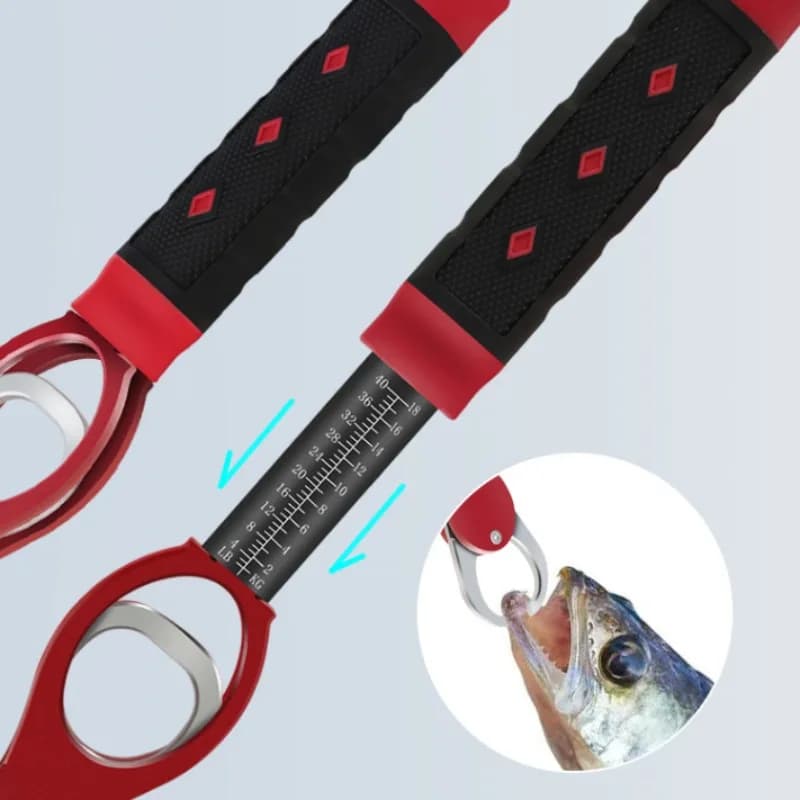 Pinces à lèvres Lloy avec balance - Accessoires pêche grip portable pour saisir et peser