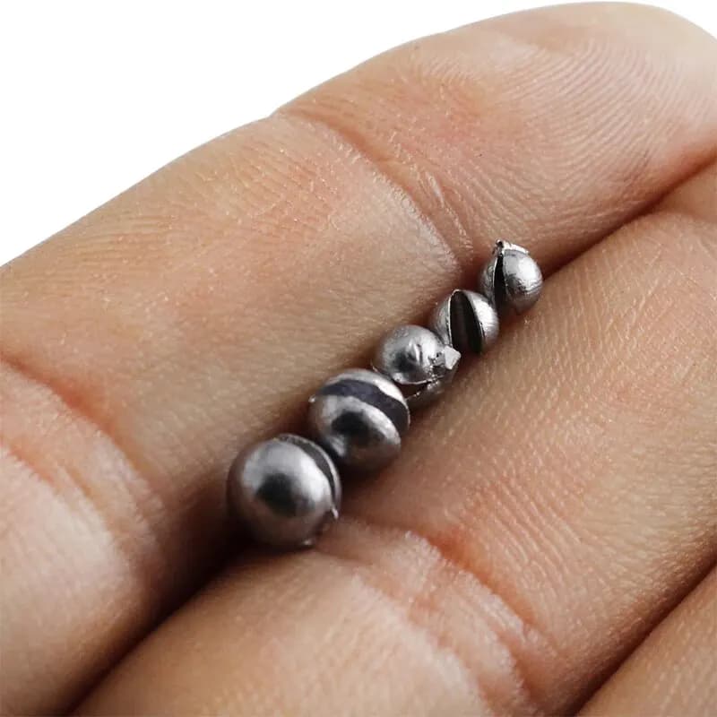 205 plombs pêche ouverts avec boîte rangement - Poids 0.2g à 0.8g pour pêche casting et profonde