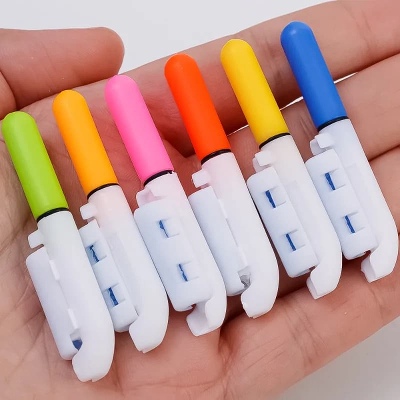 Lampe LED amovible pour canne à pêche lumineuse, flotteur étanche pour pêche de nuit avec pile CR425