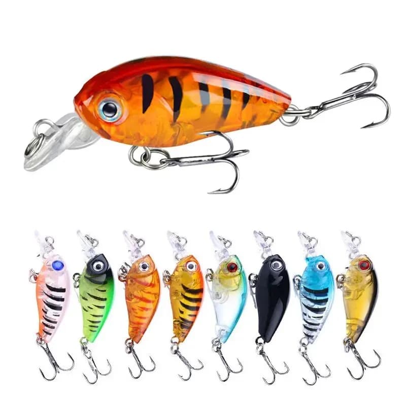 Crankbait Fishing Bait 8pcs 4g 4.5cm Artificial Hard Baits Crank Lure Set Sinkin