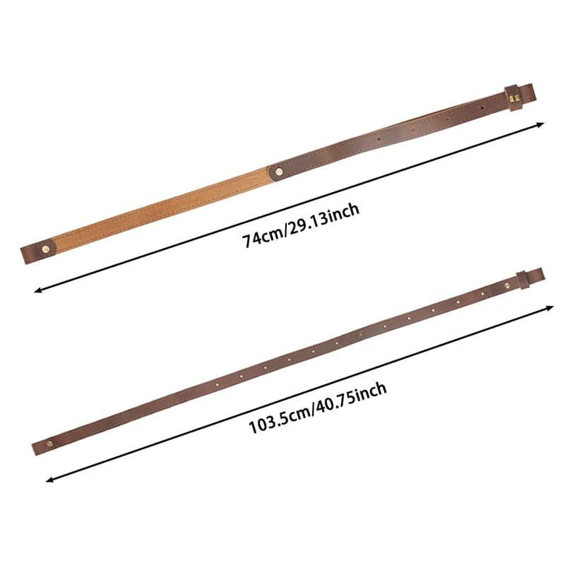 Bretelle de fusil en cuir véritable ajustable pour AR15 AK47 chasse et pêche