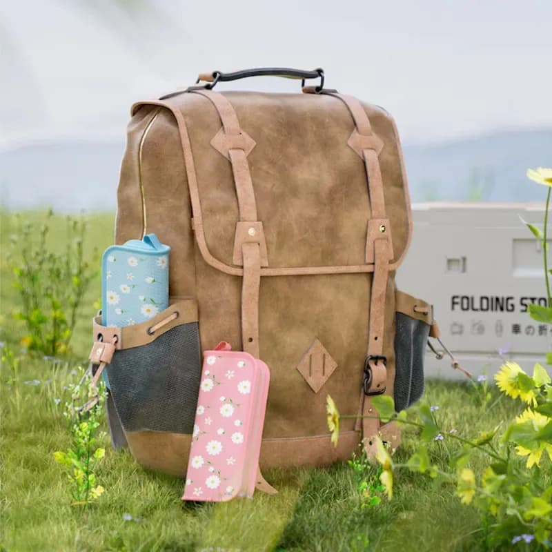 Tabouret pliant pêche ultra-léger pour sac à dos - Siège portable camping et pique-nique