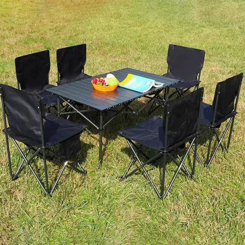 Chaise pliante métal renforcé portable pêche camping extérieur résistante aux intempéries