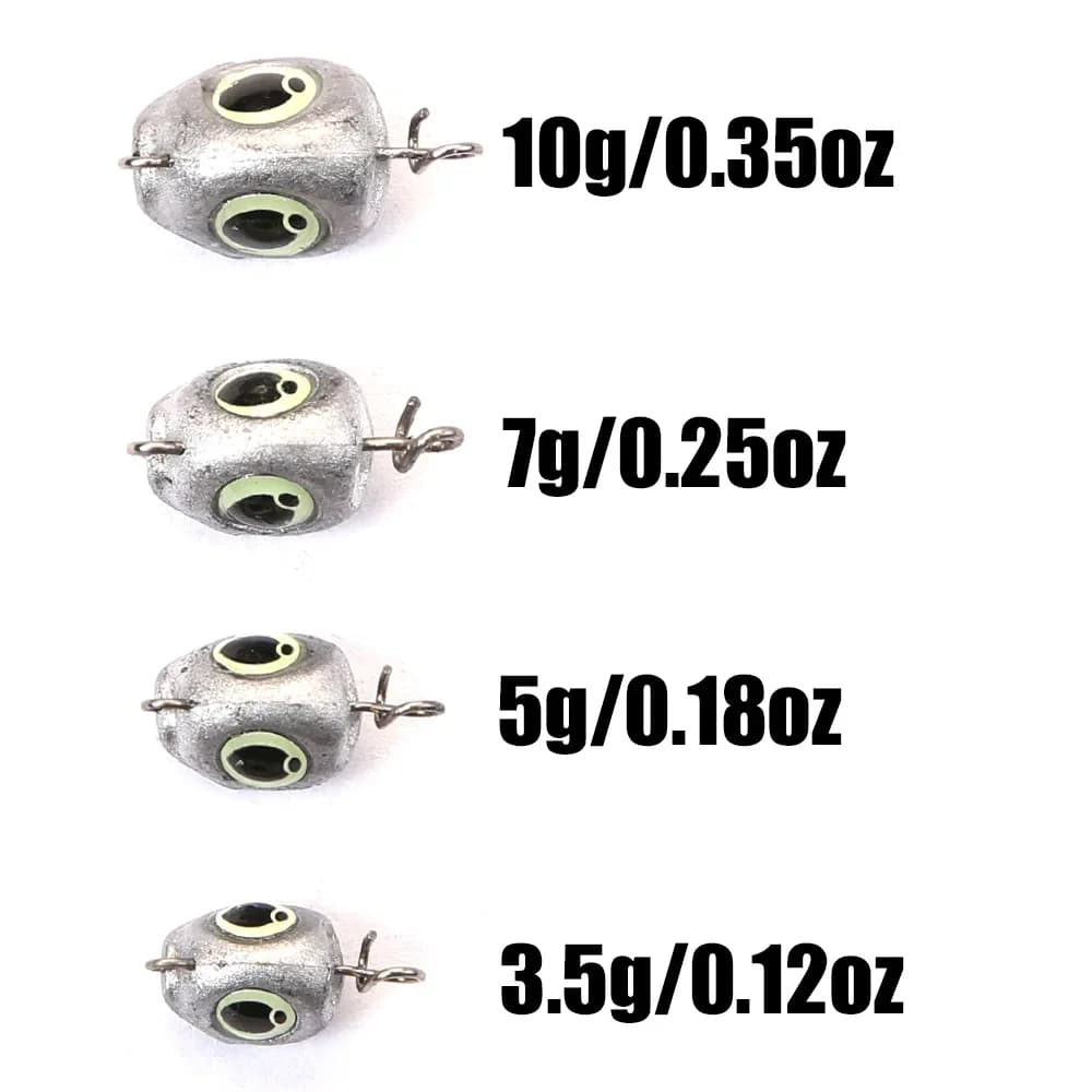 Têtes plombées cheburashka swing jig pour leurres souples - Pêche carnassiers France