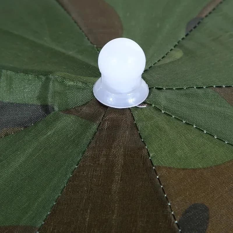 Chapeau parapluie pliable pêche randonnée plage camping protection tête extérieur