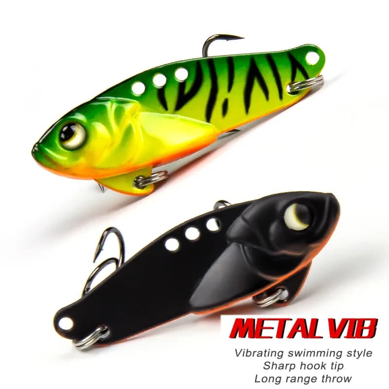 Leurre Vibrant Metal Vib 5g à 23g - Cuillère Vibrante Sans Liège pour Brochet, Sandre et Perche
