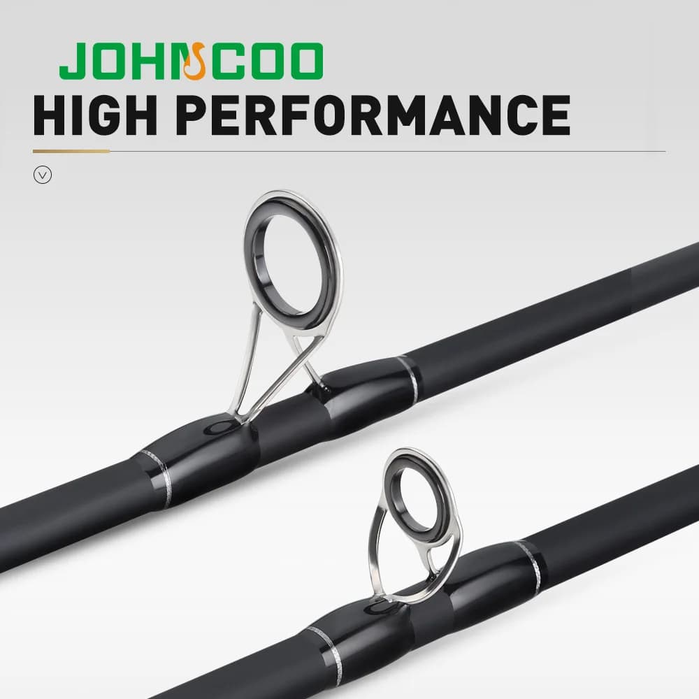 Canne mer carbone JOHNCOO 2.7m-3.0m puissance MH/H pour bar et pêche côtière en 3 sections