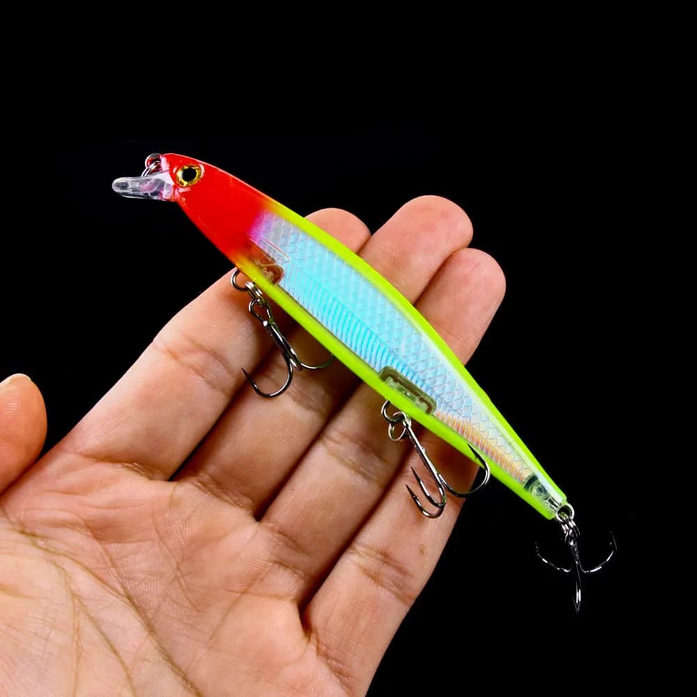 Leurre dur suspendu Wobbler Minnow 11cm 13g pour brochet sandre et perche, appât crankbait leurre de pêche