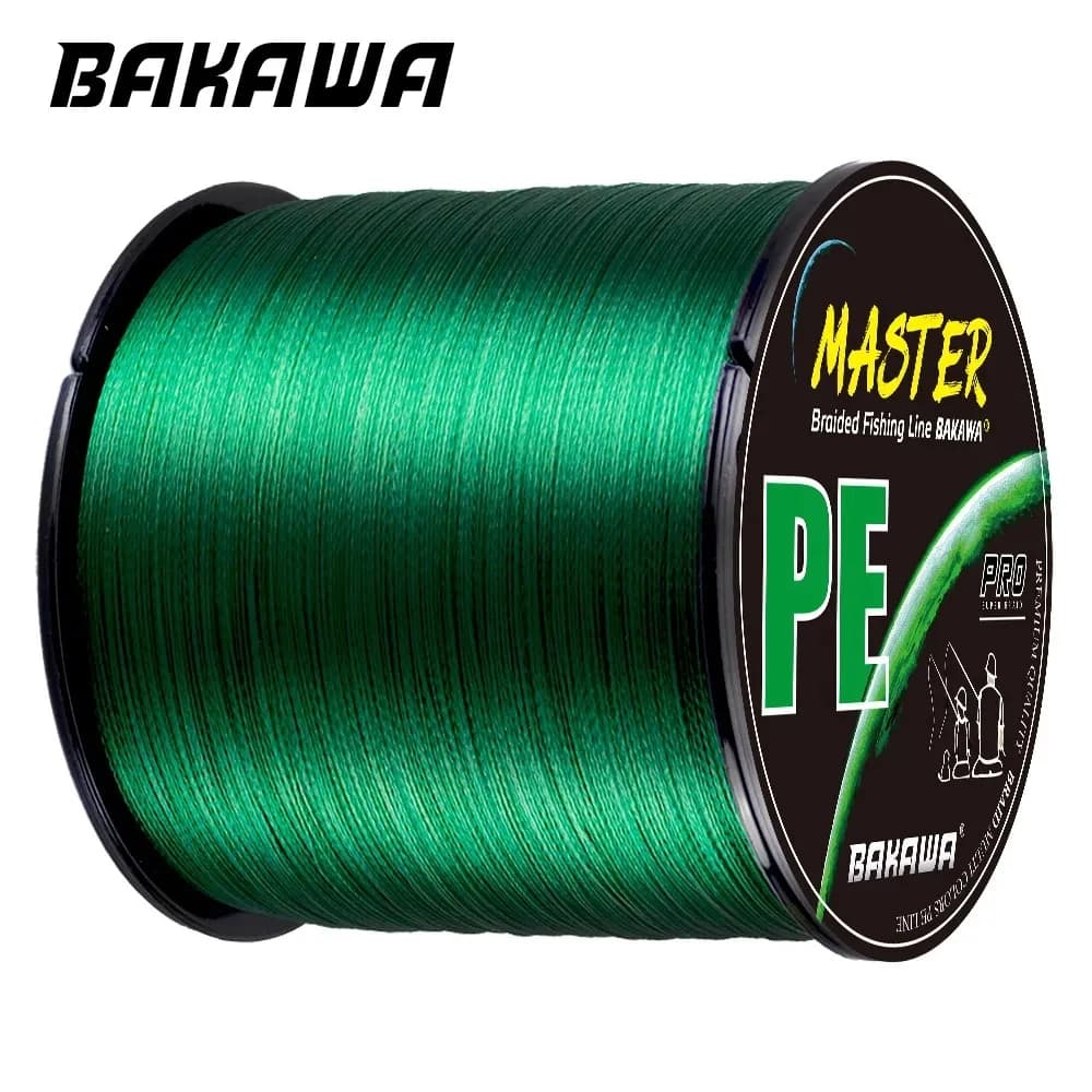 Ligne de pêche BAKAWA Japan 4X 4 brins tressée PE 300m haute résistance mer et eau salée