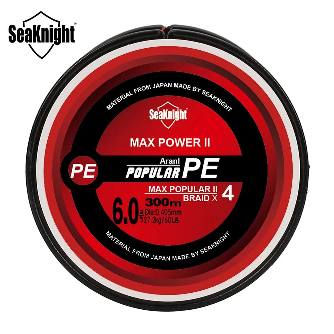 Ligne pêche SeaKnight TriPoseidon 4 brins multifilament 300M PE carpe 15-30LB tressée lisse
