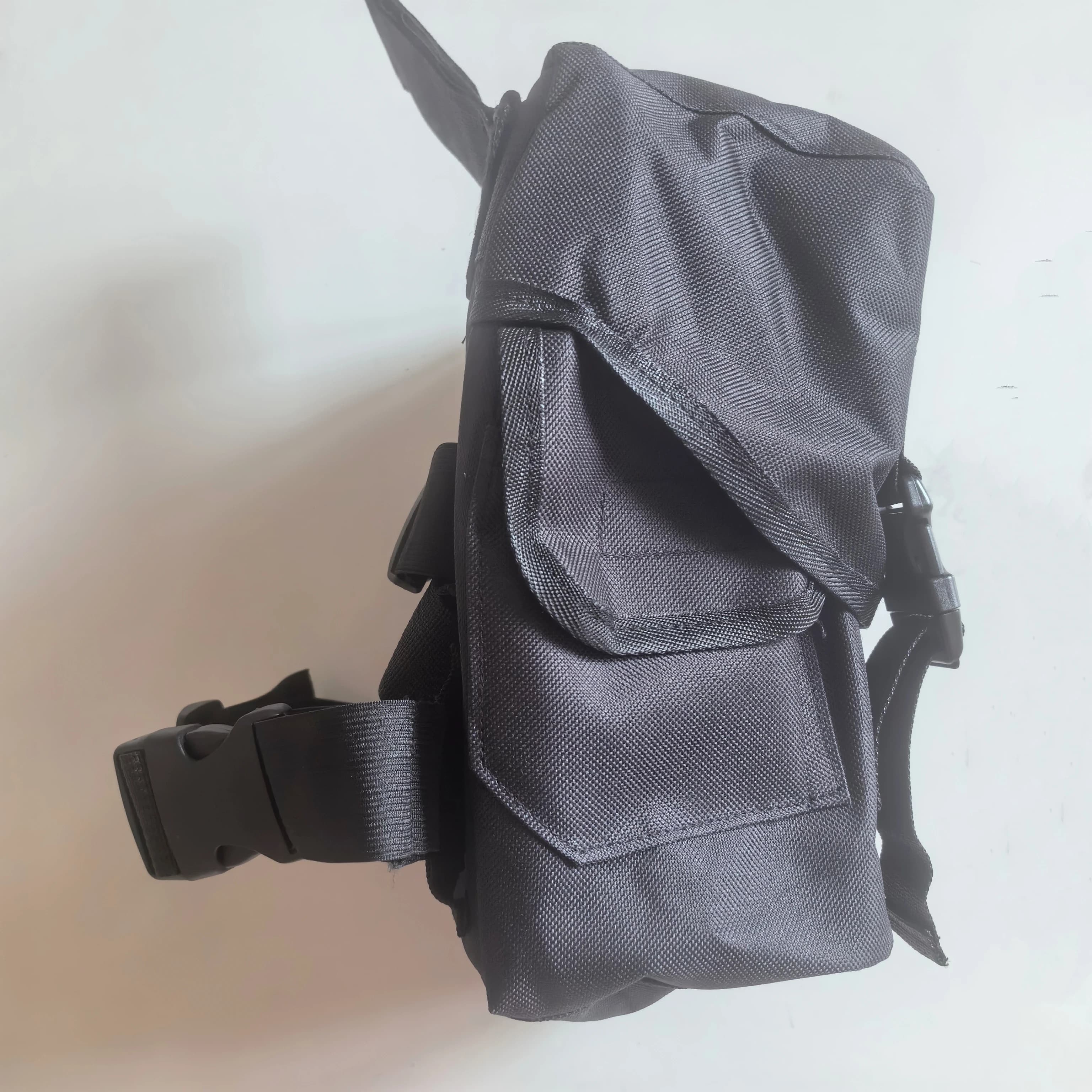 Sac de jambe tactique rangement pêche - Accessoire portable pour équipement de pêche