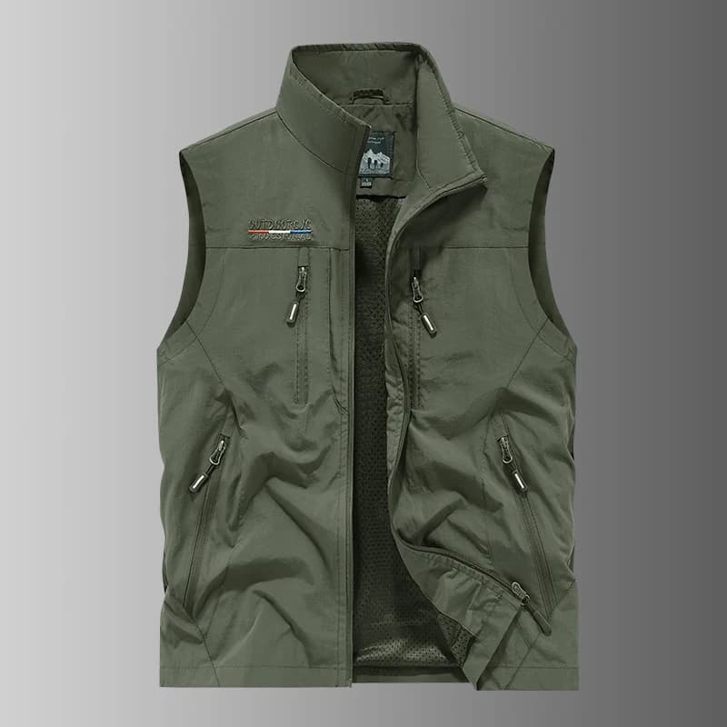 Veste de pêche chaude homme en cuir doublée polaire pour plein air automne hiver
