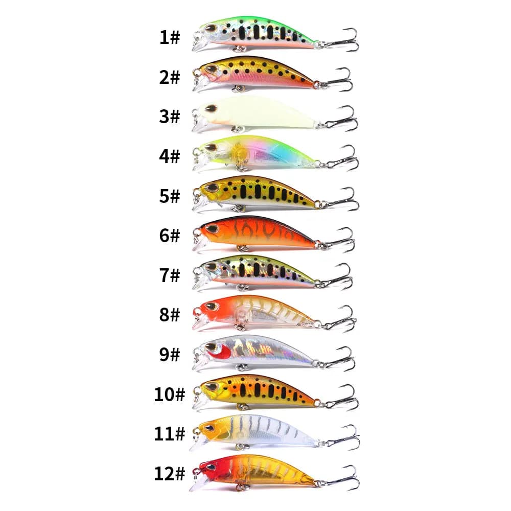 Leurre minnow jerkbait coulant 5.8cm 4.9g pour pêche carnassiers - appât dur black minnow wobbler
