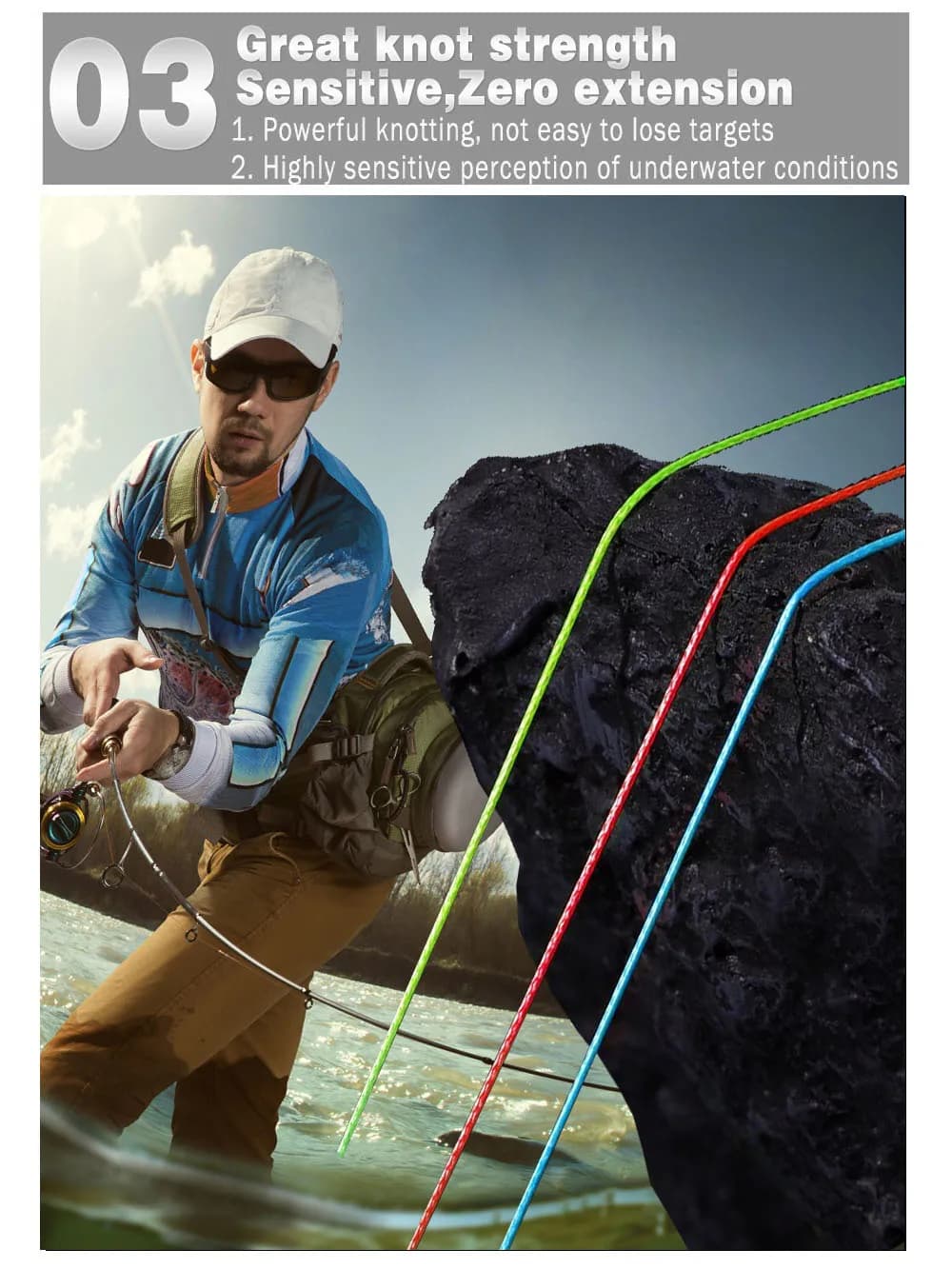 Ligne de pêche JOSBY 12 brins tresse PE multifilament Japon pour carpe et mouche, 300m 500m