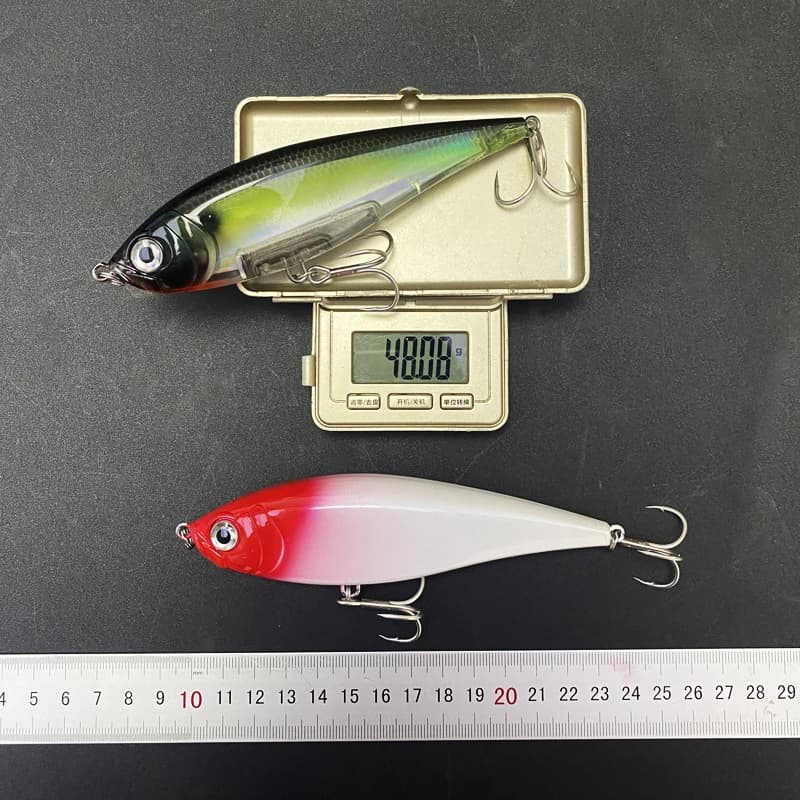 Leurre pencil 130mm 48g flottant pour truite de mer - Twitchbait 3D pêche au twitch saltwater