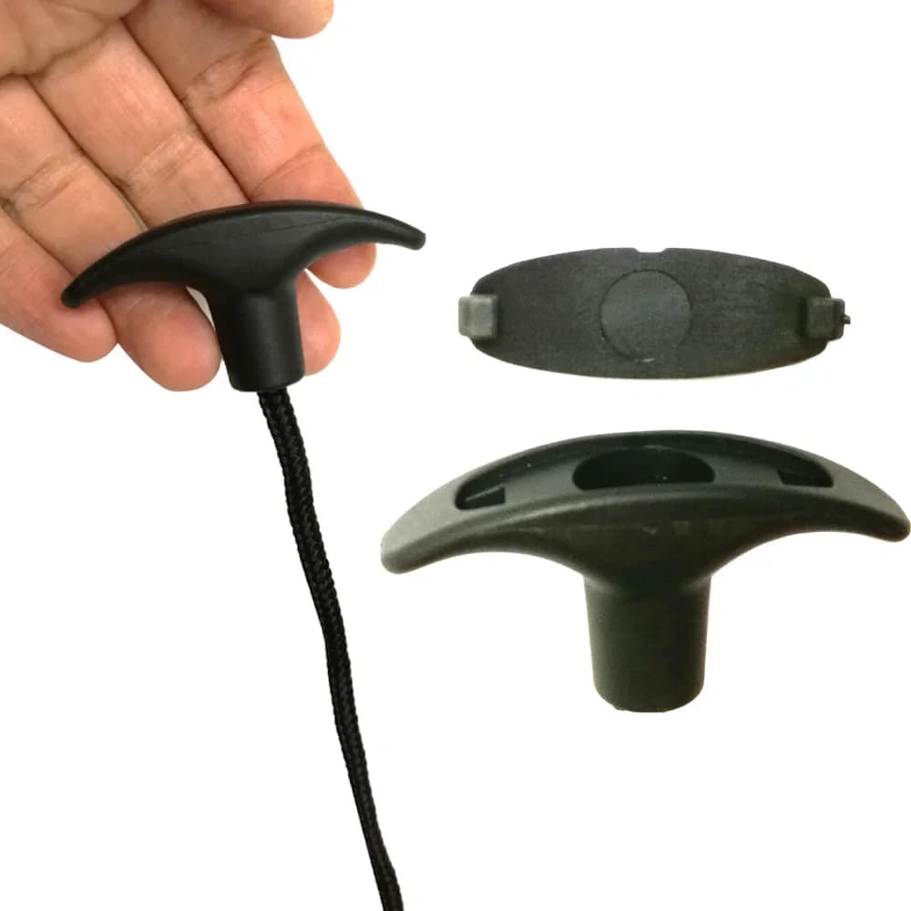 Poignée en T pour gouvernail de kayak - Accessoire de contrôle avec corde pour systèmes de direction