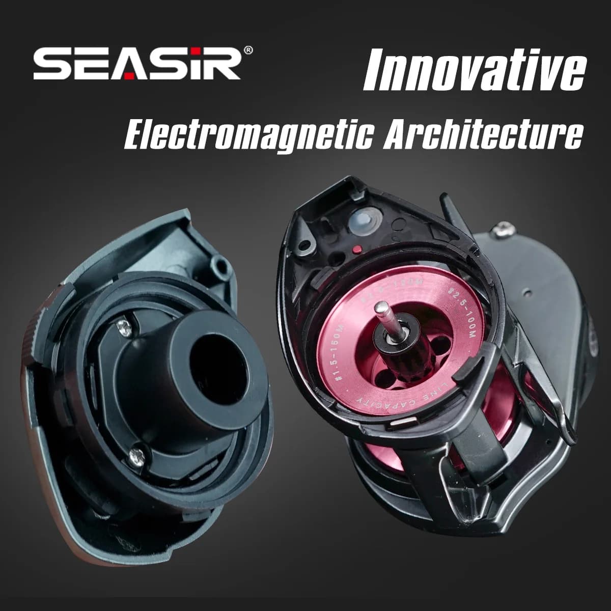 Moulinet baitcasting digital SEASIR DCAST DC avec contrôle électronique pour lancers longs précision