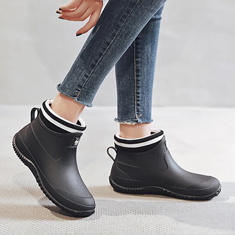 Chaussures aquatiques couple cheville étanches anti-dérapantes avec plateforme coton pour pêche