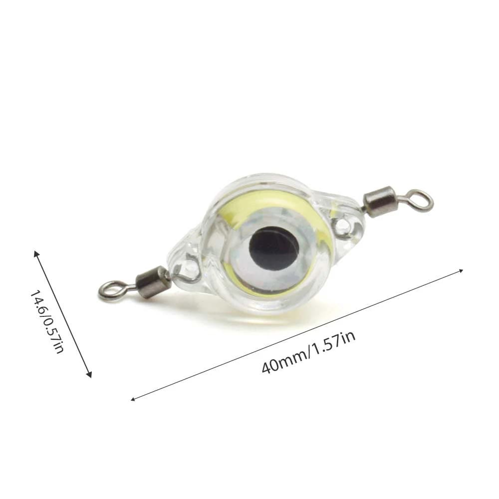 Lampe leurre LED mini œil de poisson - Appât clignotant submersible étanche équipement pêche