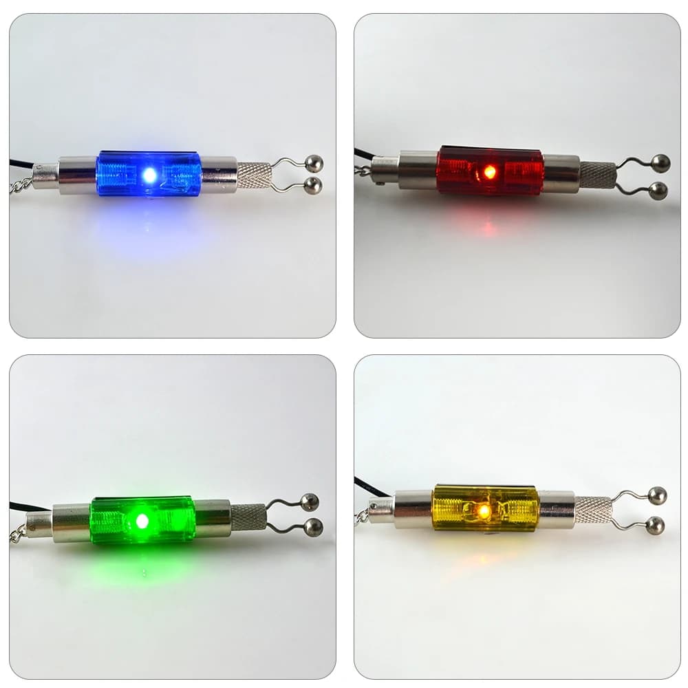 Indicateur swinger LED illuminé Hirisi 1 pièce en acier inoxydable pour alarme de touche carpe