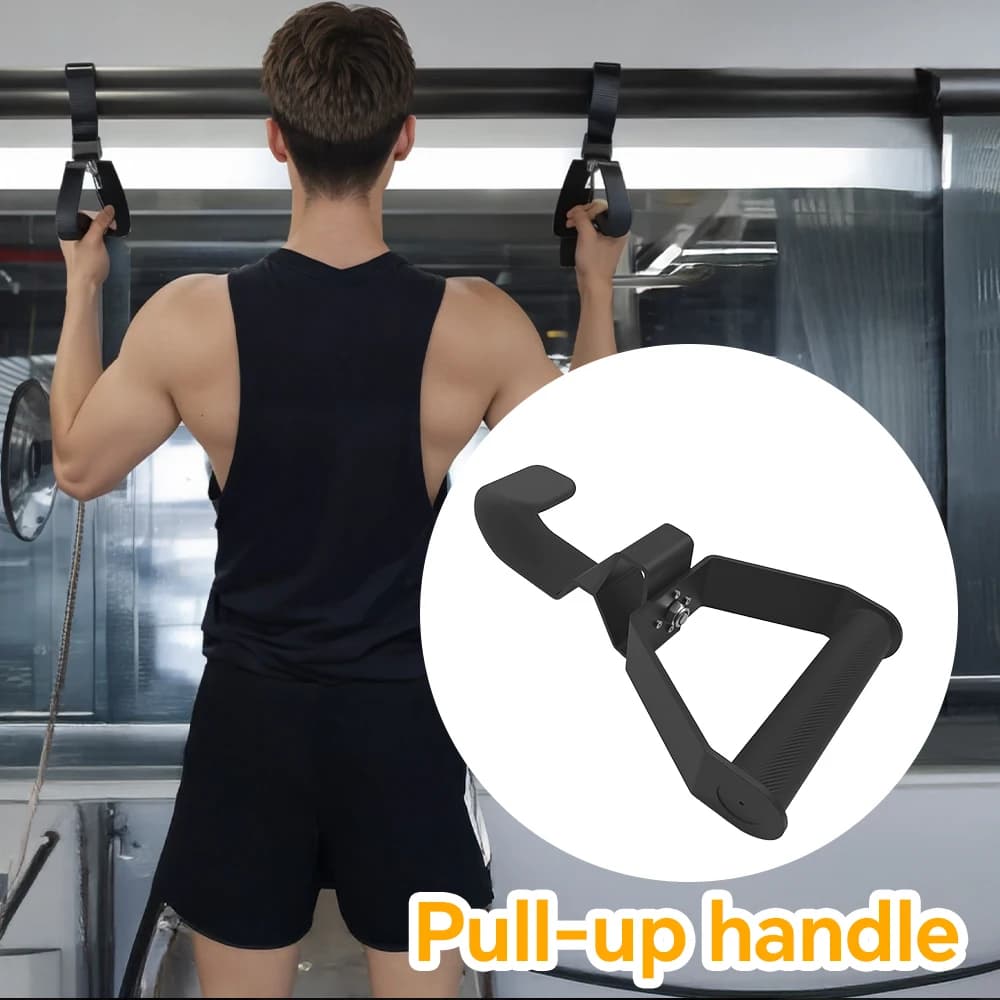Poignées de traction prise neutre 2 pièces réglables 12 angles pour tirage vertical et rowing - Protection poignets