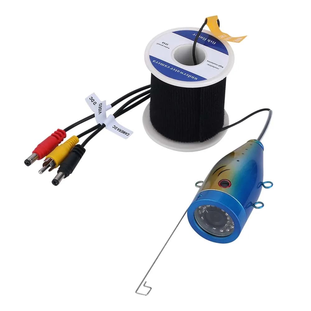 Caméra de pêche sous-marine 15M avec LED - Fish finder 15 LED blanches + 15 IR pour pêche glace mer rivière
