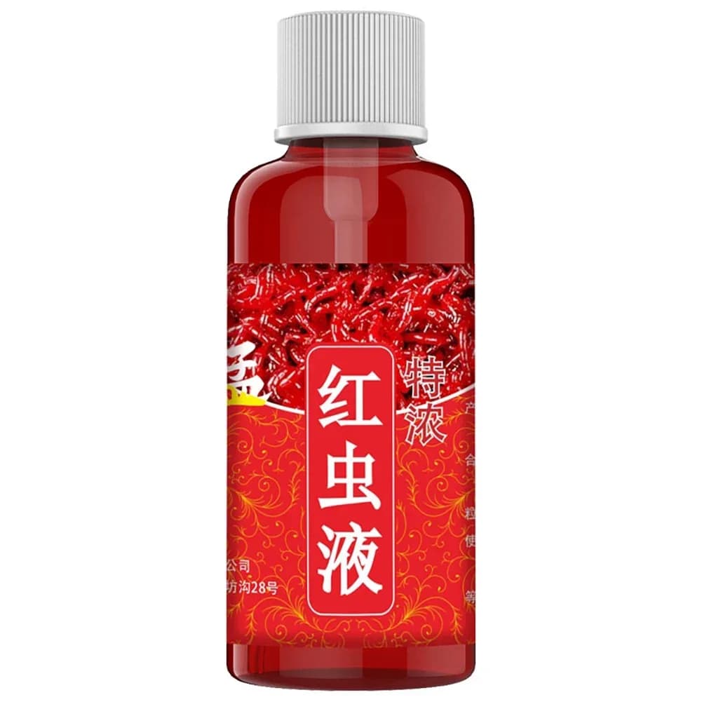 Attractant liquide 60ml vers de sang concentré pour perche silure - Appât additif