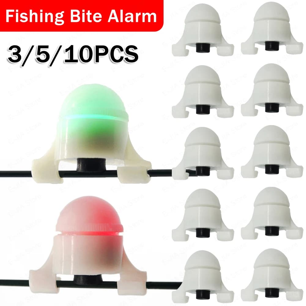 Alarme de touche nocturne à induction lumineuse avec clip LED automatique pour pêche de nuit