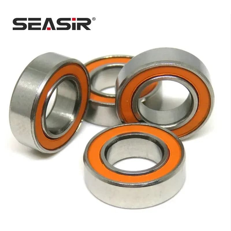 Roulements pêche SEASIR hybride semi-céramique 3x10x4mm + roulement bobine 5x10x4mm couvercle