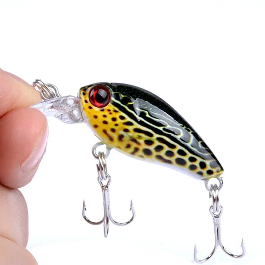 Kit 6pcs crankbaits flottants topwater pour pêche trolling - wobblers durs brochet black bass carpe