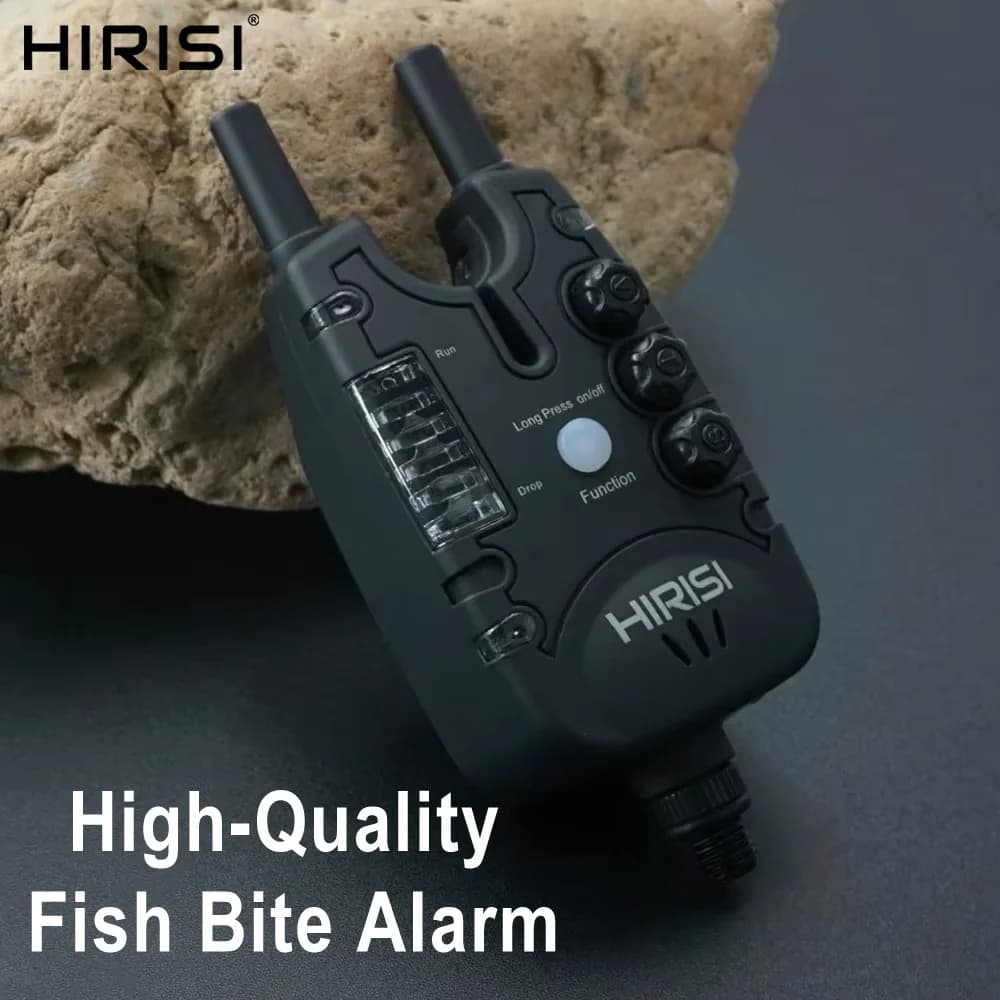 Alarme de touche Hirisi B150 pour pêche à la carpe avec LED, volume réglable et haute sensibilité