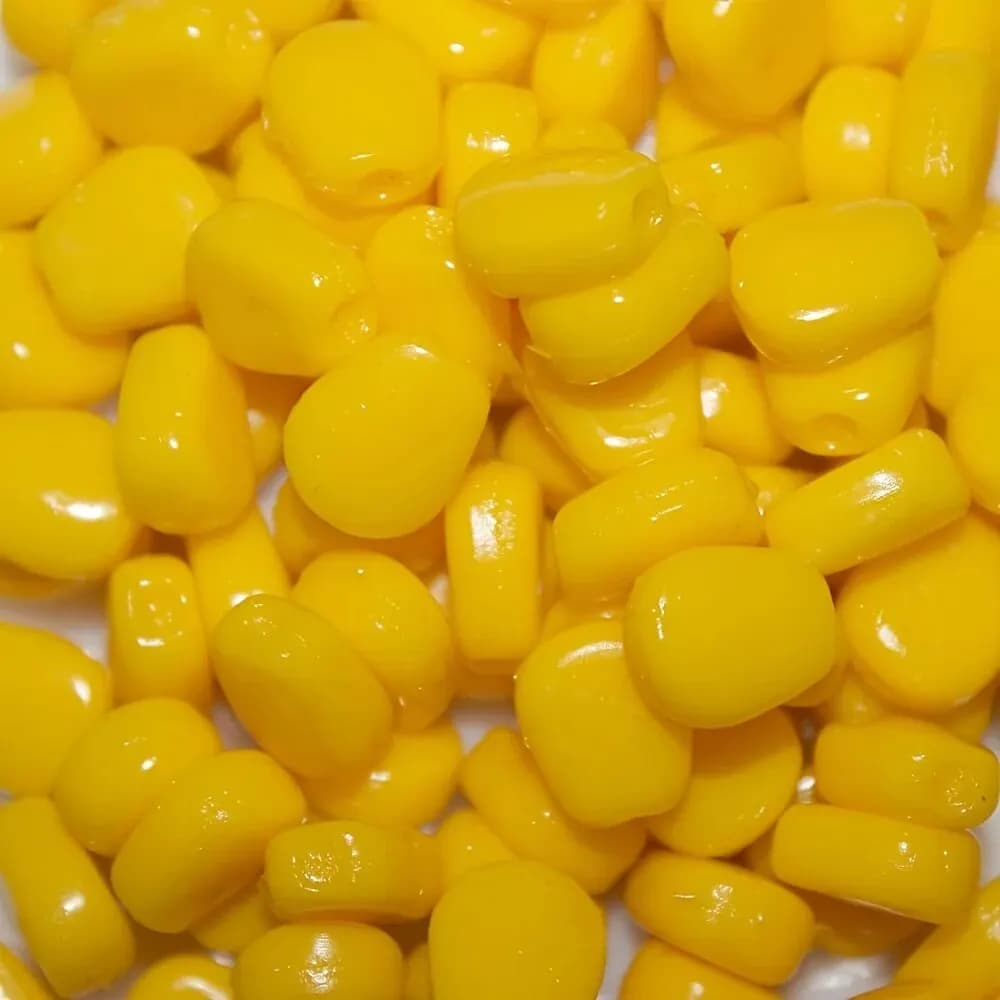 100pcs Silicone Corn Smell Soft Bait - Leurres souples maïs flottants parfumés pour carpe