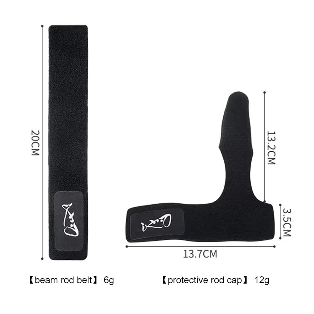 Protection de canne à pêche avec bouchon élastique et dragonne spéciale pour moulinet en forme de goutte d'eau