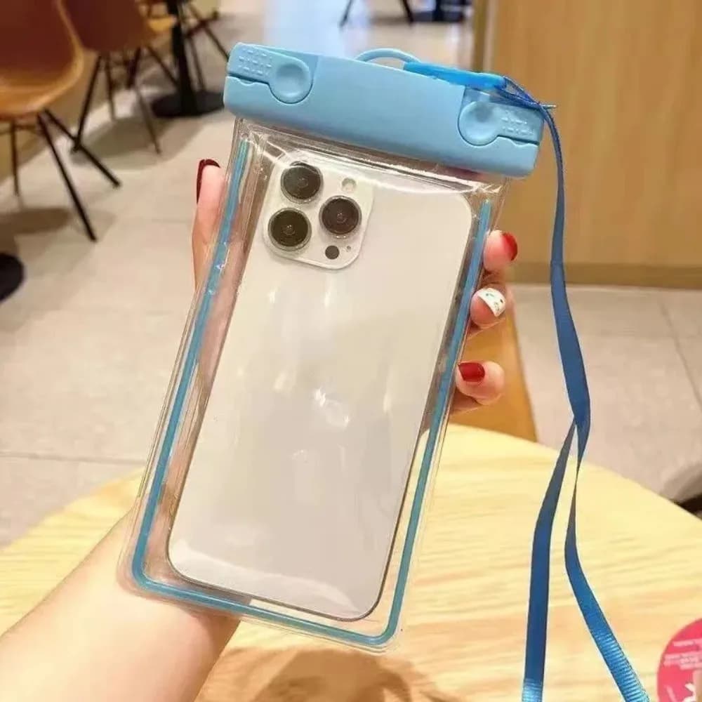 Pochette téléphone étanche universelle avec lanière natation plongée tactile étanche