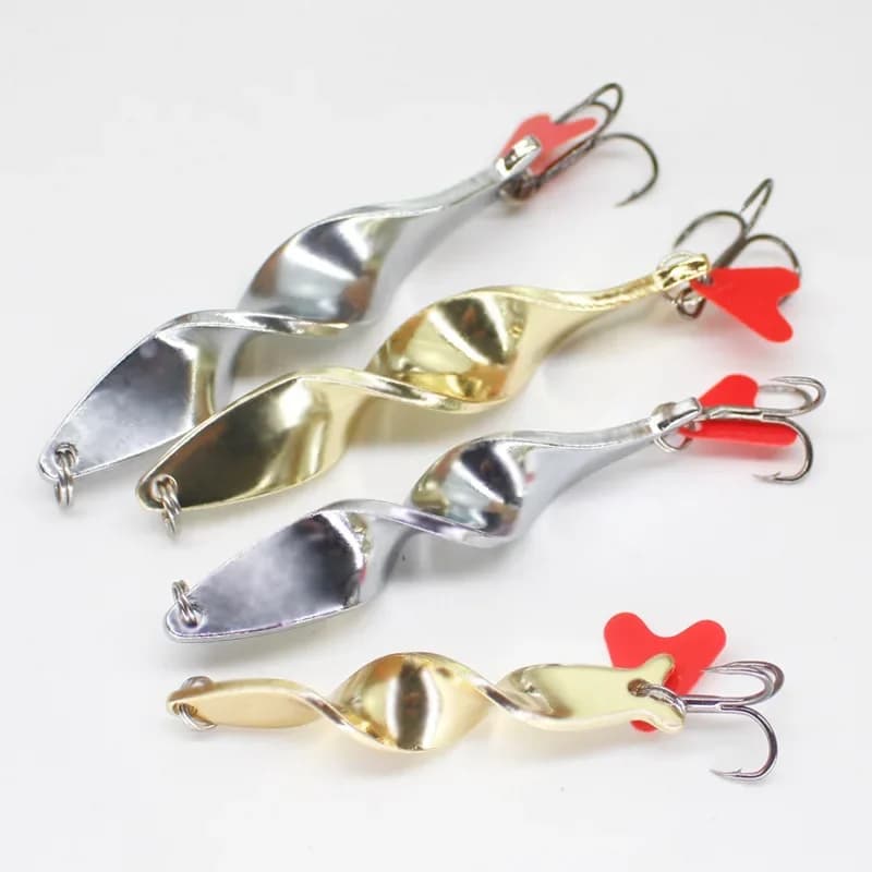Cuiller tournante 1 pièce 7g à 28g - Leurre métallique spiralé - Cuiller casting longue distance