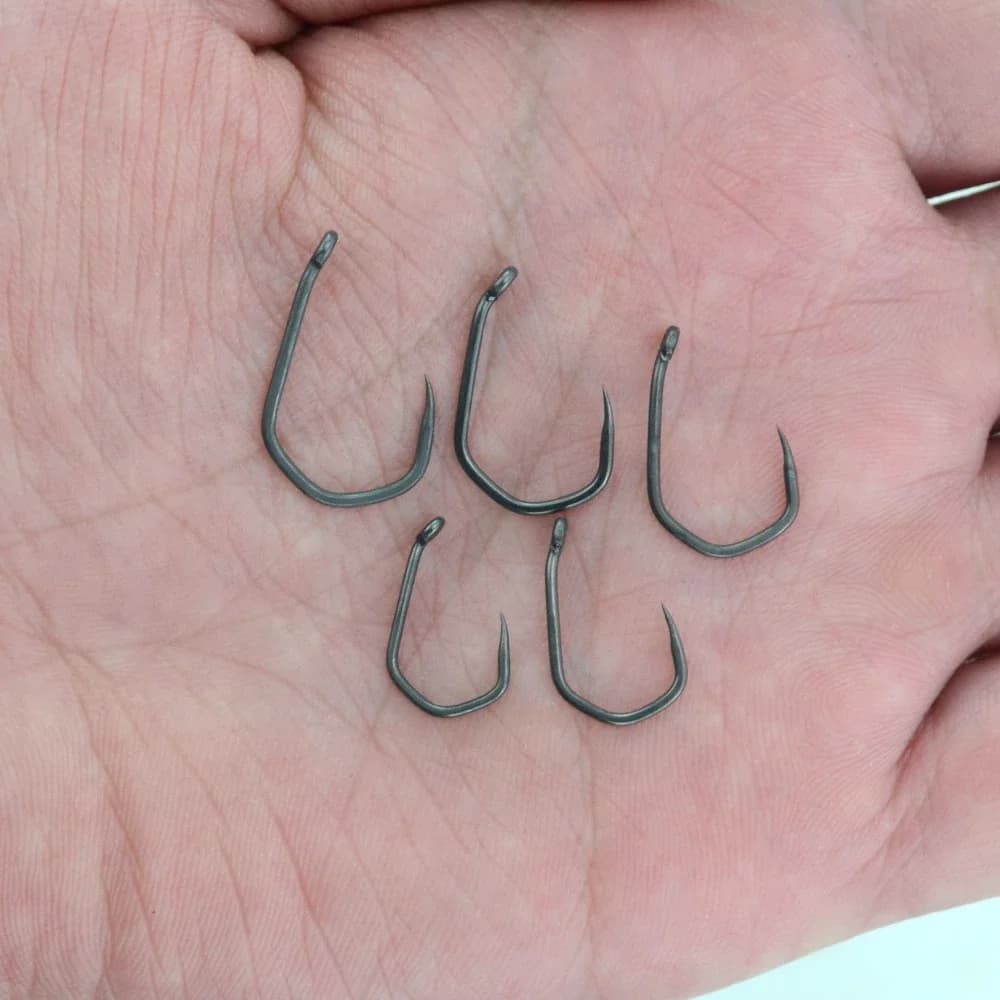 Hameçon de pêche sans ardillon acier inoxydable carbone haute résistance Hirisi 50 pièces