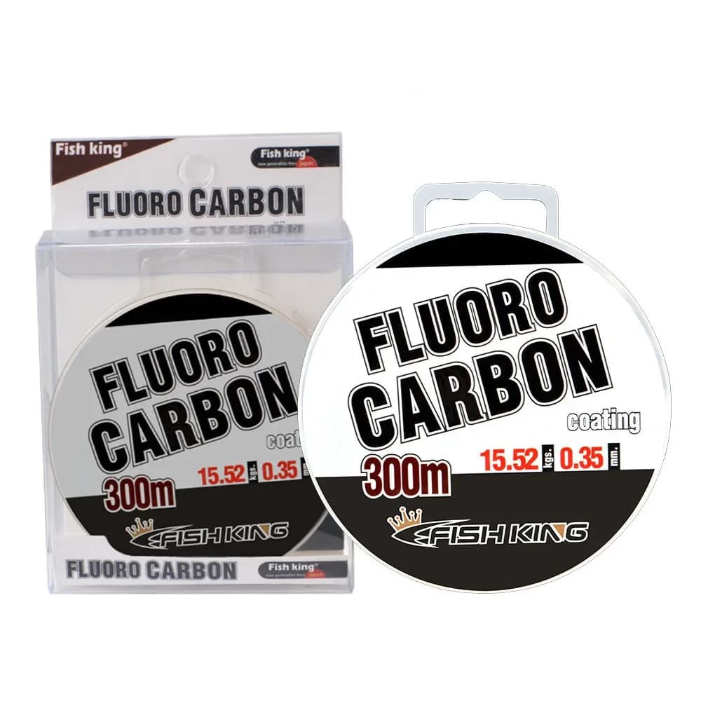 Ligne de pêche fluorocarbone Full Sink 300m pour carpe, leader japonais 100% monofilament 0.30 à 0.50mm
