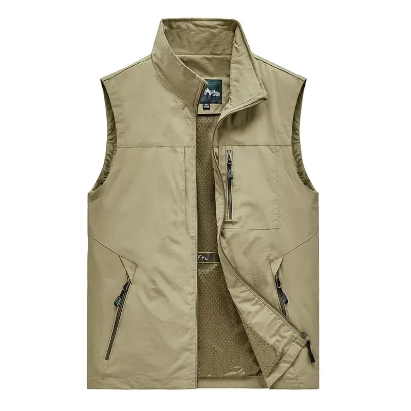 Veste sans manches homme multi-saisons 5XL - Veste légère multi-poches pour randonnée printemps été automne