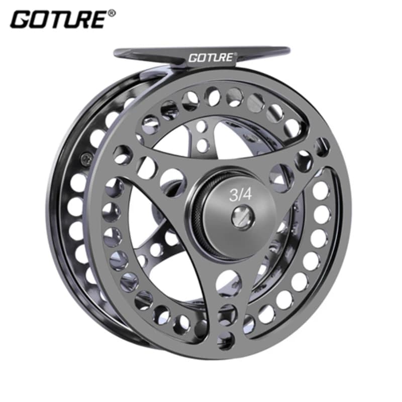 Moulinet de pêche à la mouche Goture CNC aluminium 2+1BB pour truite carpe soie 3/4 à 9/10 manivelle gauche droite