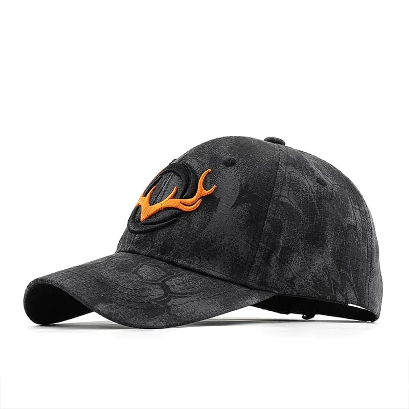 Casquette pêche camouflage cerf réglable - Chapeau unisexe pêche chasse activités outdoor