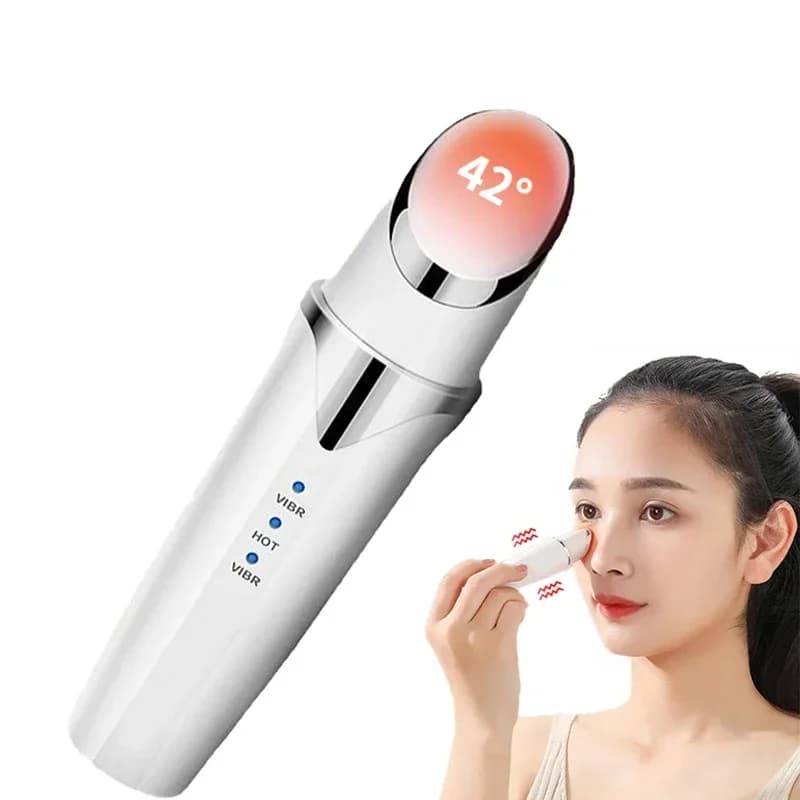 Stylet beauté thermal DEDOMON 42° massage yeux anti cernes rides soin pêcheur