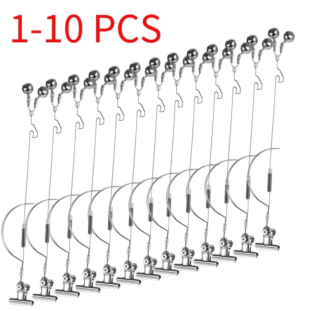 Alarmes de touche pêche inox 1-10 pièces - Détecteur anti-corrosion pour pêche carpe et carnassiers