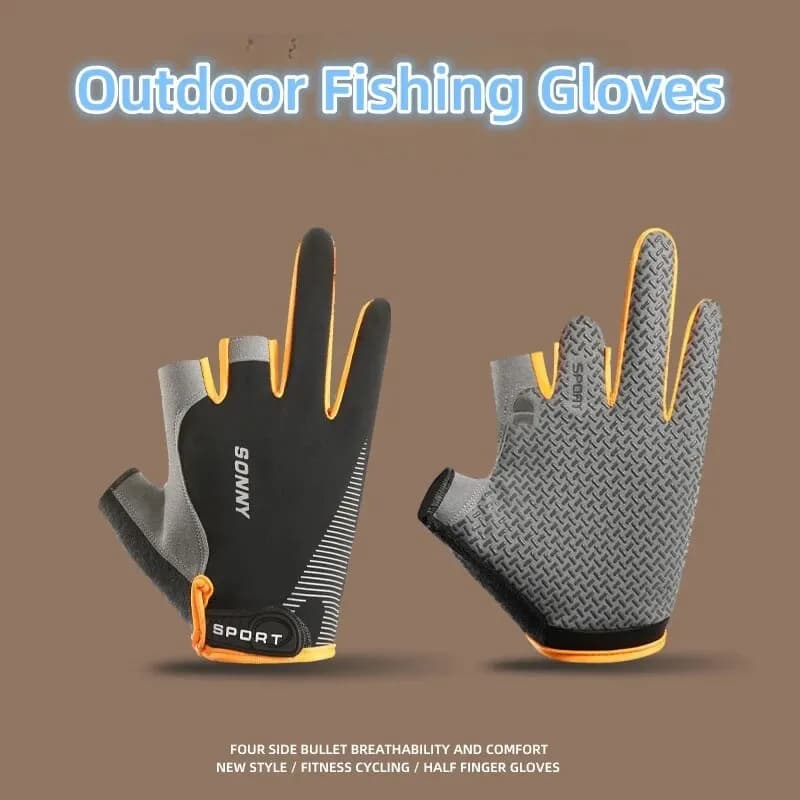 Gants professionnels capture poisson anti-dérapants pour manipulation sécurisée et remise à l'eau