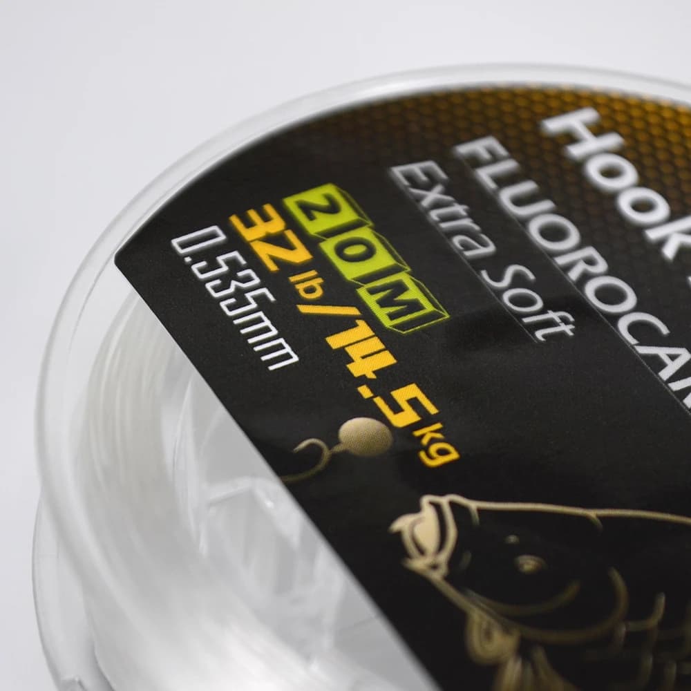 Ligne fluorocarbone Hirisi 20m rigide pour montage chod rig carpe 15lb à 32lb transparente invisible